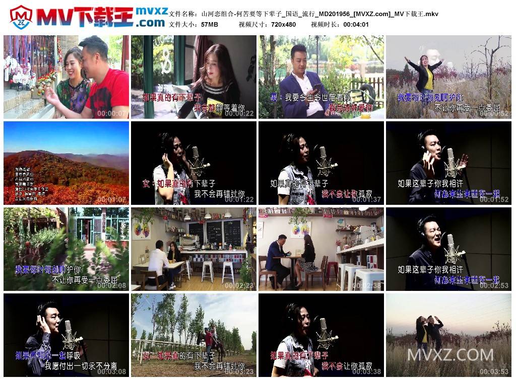 山河恋组合-何苦要等下辈子_国语_流行_MD201956